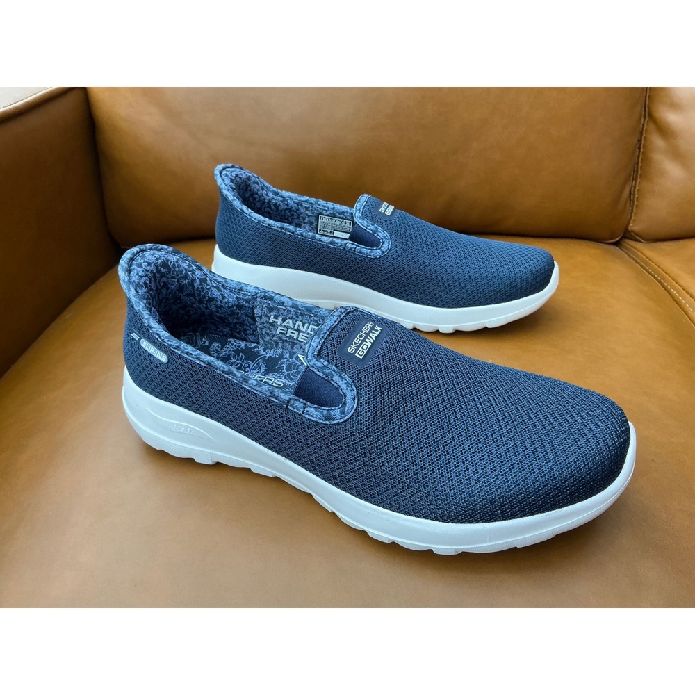 Skechers Go Walk Slip-ins Women 7.5 Navy Arch Fit Joy Stefanie 126303